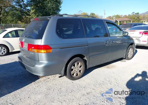 2002 Honda Odyssey Ex из США, поврежденный, VIN 5FNRL18642B001587
